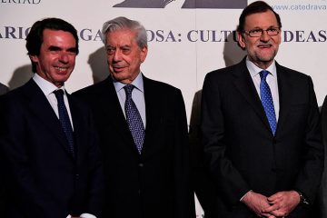 Vargas Llosa, Aznar y Rajoy